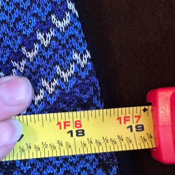 Misook chevron Knit Sheath  Blue, Black, White Dress Size S Pull Over Go… - Picture 7 of 9